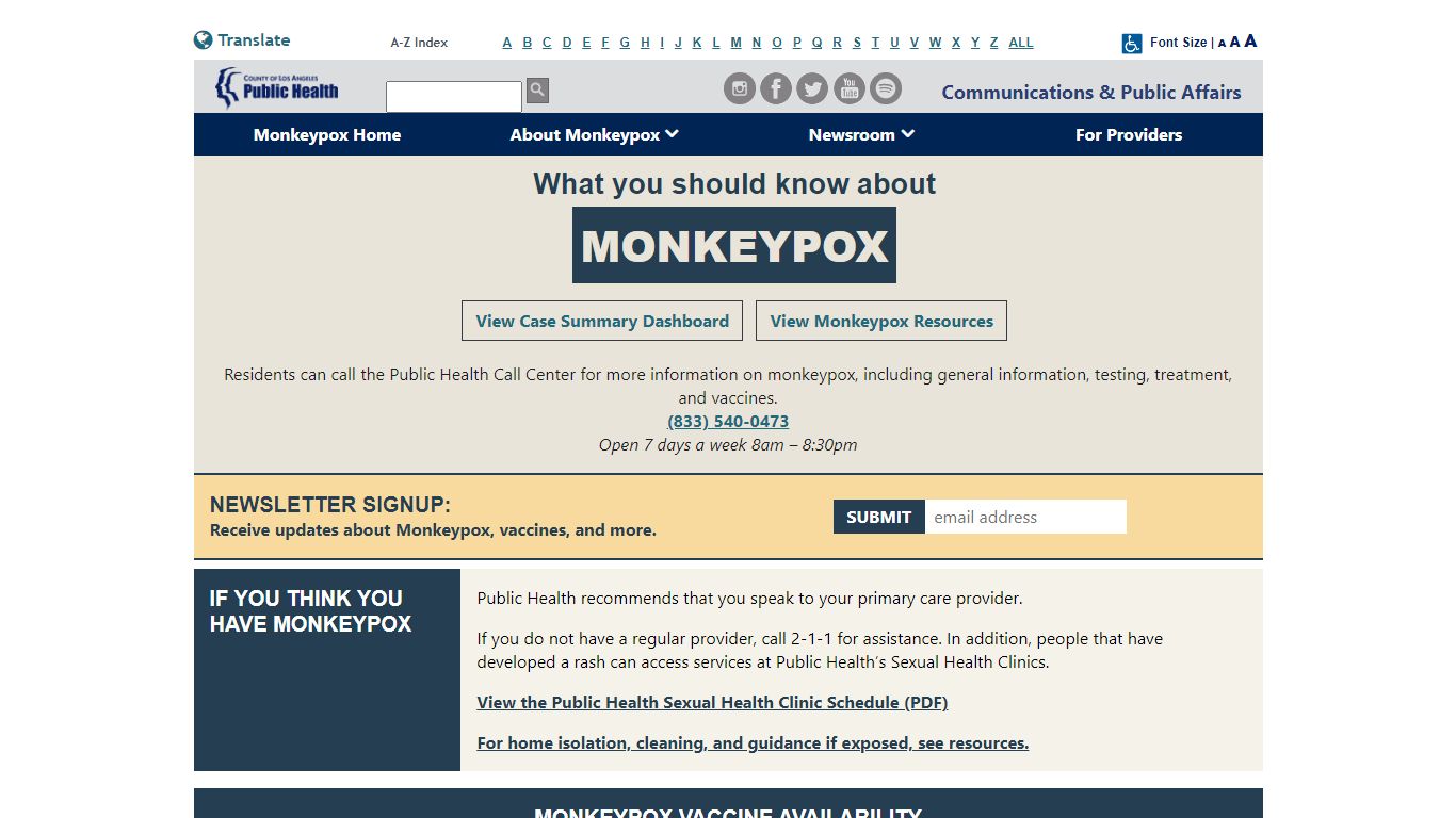 Monkeypox | LA County Department of Public Health